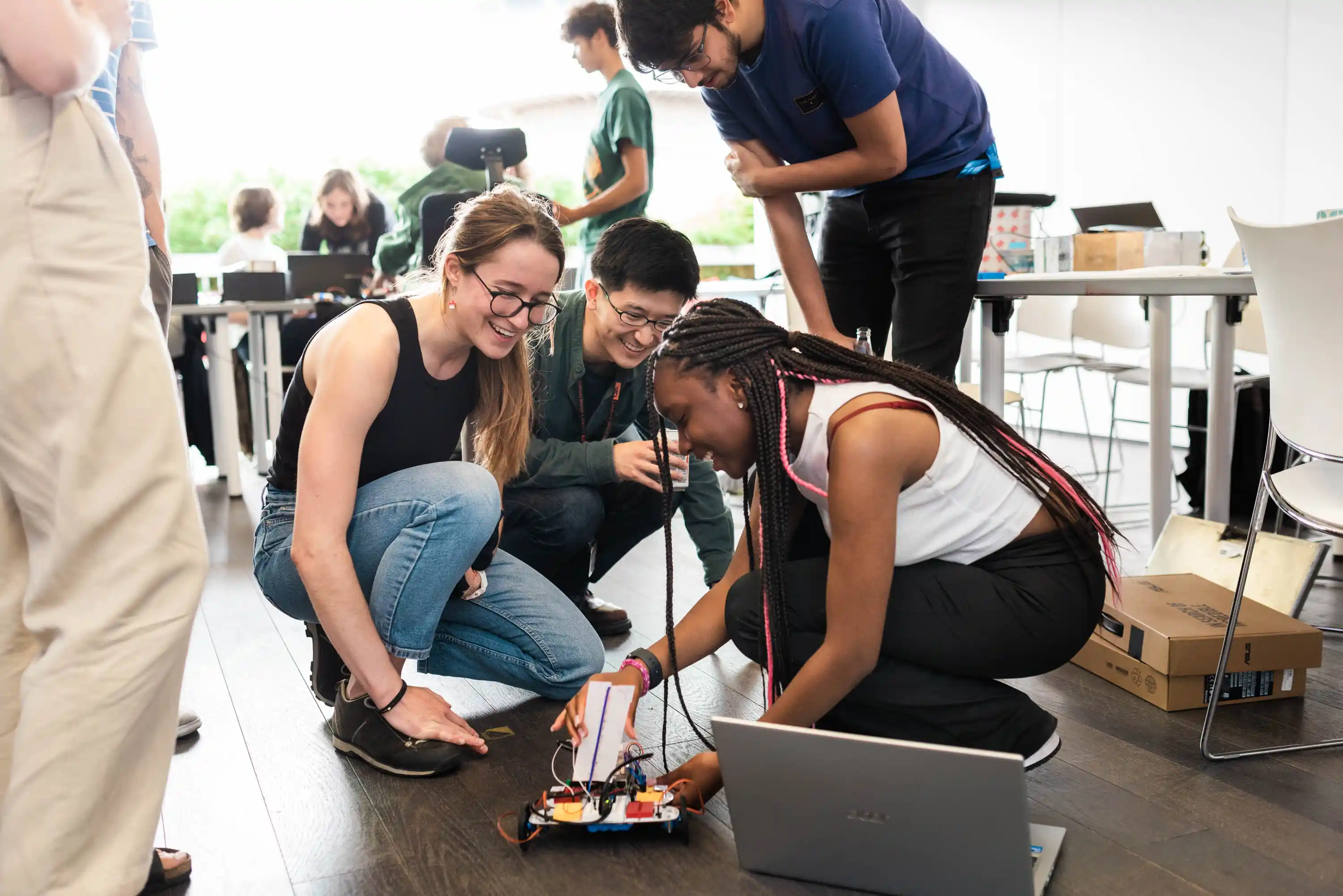 Student at No Black Boxes course